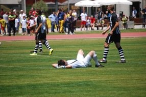 Gaizka, abatido al terminar el encuentro en la Ciudad Deportiva (Foto: E. P.)