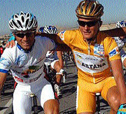 Valverde con Vinokourov (Foto: G.W.G.)