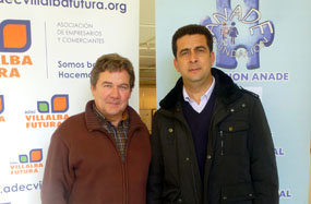 Pepe Colmenero (Anade) con el presidente de ADEC