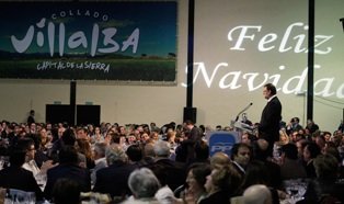 Rajoy afirma en Villalba que 2014 traerá "más crecimiento" y que, con "absoluta seguridad", España superará el reto independentista de Artur Mas