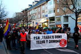 Las Marchas  por la Dignidad, de camino  a Madrid