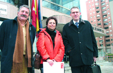 Los representantes del PSOE, el pasado martes  (Foto: CEDIDA)