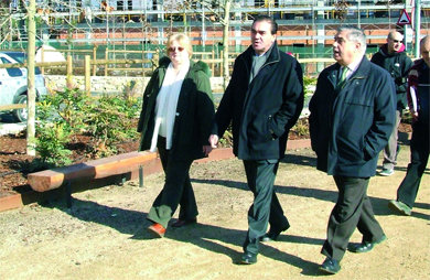 El alcalde, ayer, en la inauguración del parque  (Foto: A.Sánchez)