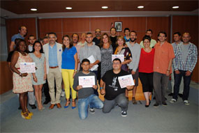 La alcaldesa de Valdemorillo clausura el curso de instalaciones de energía solar fotovoltaica