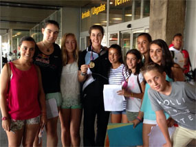 Carolina Marín, un ejemplo a seguir  para los jugadores de la Escuela de Bádminton de San Lorenzo de El Escorial