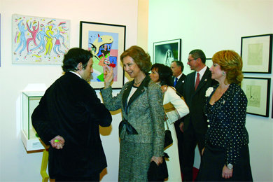 La reina Sofía y Esperanza Aguirre, en ARCO  (Foto: C. MADRID)