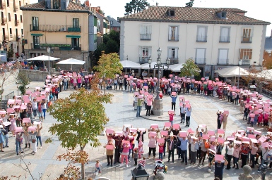 San Lorenzo organizó un gran acto con motivo del Día Internacional contra el Cáncer de Mama