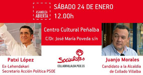 El PSOE organiza una asamblea abierta presidida por Patxi López