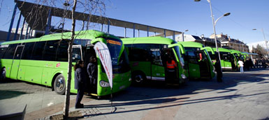 El consejero de Transportes presentó en Collado Villalba la nueva flota de autobuses