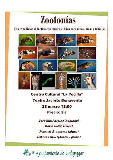 Mañana, música y animales en el Teatro de la mano de ‘Zoofonías’