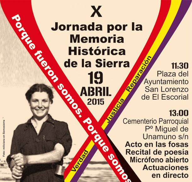 El domingo se celebra en San Lorenzo la décima Jornada por la Memoria Histórica en la Sierra