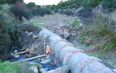 Imagen del colector del arroyo de Trofa  (Foto: ARCHIVO)