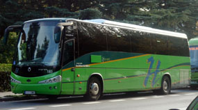 Primera jornada de huelga de los trabajadores de Autobuses Herranz