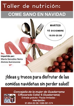 Taller de nutrición para disfrutar de las comidas navideñas