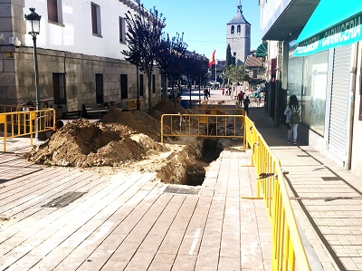 Durante esta semana se realizarán obras de remodelación de la red de agua en la calle Voluntarios y en la plaza Alfonso X