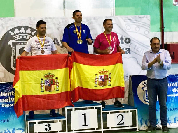 El policía local Juan Antonio de los Santos gana tres mediallas de oro en los Juegos Europeos de Policías y Bomberos