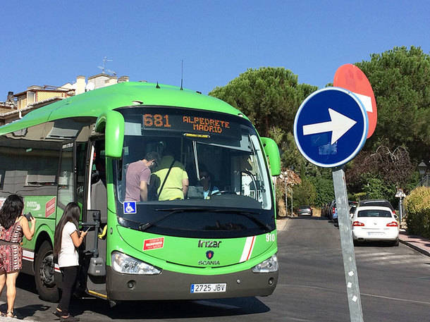 Se amplía el servicio de autobús Alpedrete-Madrid