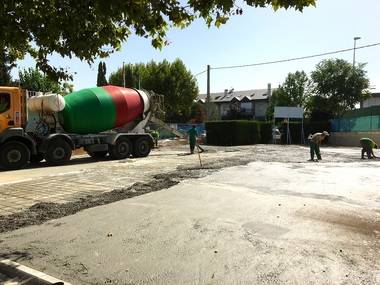 El Ayuntamiento concluye los trabajos de remodelación del patio del Colegio San Gregorio