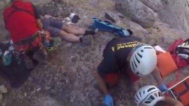 Rescatado un montañero herido en una zona difícil acceso de La Pedriza