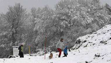 La nieve llega a la capital