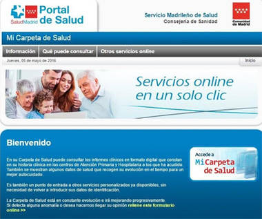 Cerca de 22.000 madrileños han accedido a sus datos clínicos con la herramienta “Mi Carpeta de Salud”