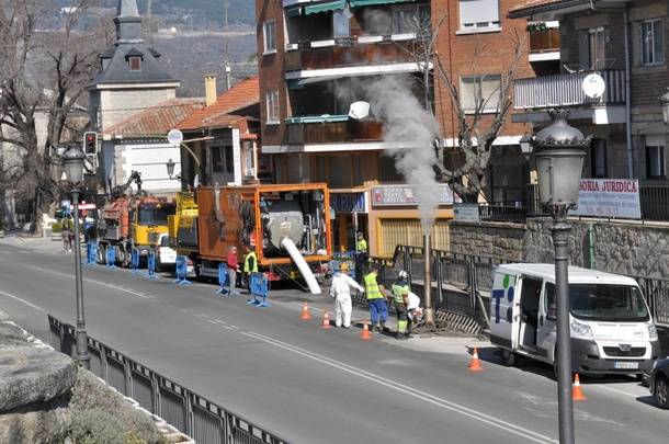 Obras en Guadarrama para rehabilitar calles y aceras en el casco urbano