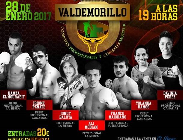 El púgil local, Ali Modian protagoniza la velada de boxeo de Valdemorillo