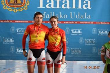 La ciclista de Valdemorillo Adriana San Román se proclamó Campeona de España en pista (velocidad por equipos)