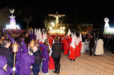 La escenificación de La Pasión y la procesión del Domingo de Ramos abrieron la Semana Santa en Cercedilla