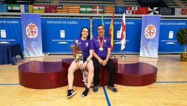 La deportista de San Lorenzo de El Escorial, Paula López, doble campeona de España en el europeo de Bádminton