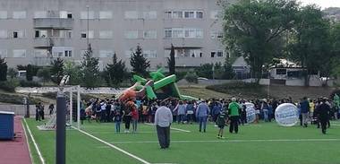 Un hinchable volcó en el inicio de las Olimpiadas Escolares de Collado Villalba 