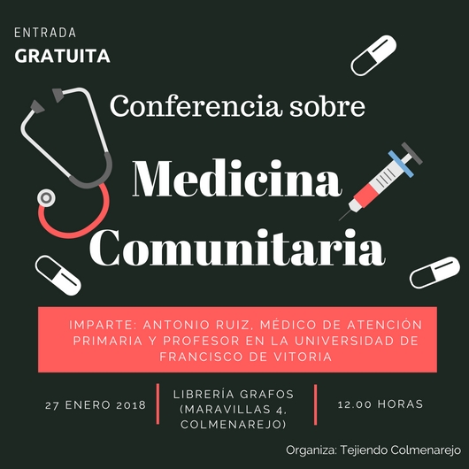 Tejiendo Colmenarejo organiza una charla sobre los vínculos de la salud y la actividad comunitaria