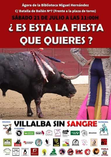 Villalba sin Sangre llama a tomar las calles de contra de la tauromaquia