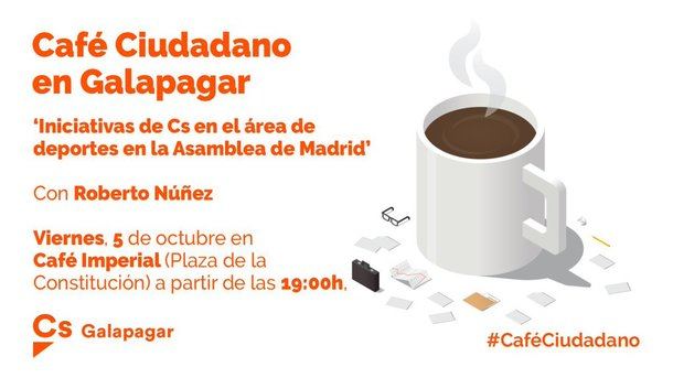 Ciudadanos Galapagar celebra hoy un 'Café Ciudadano' sobre el Deporte en la Sierra