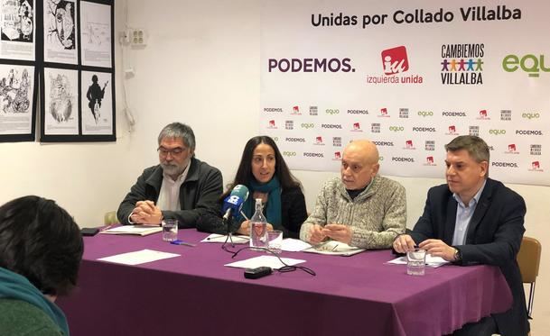 Podemos, IU, Cambiemos Villalba y Equo concurrirán juntas a las elecciones municipales de Collado Villalba