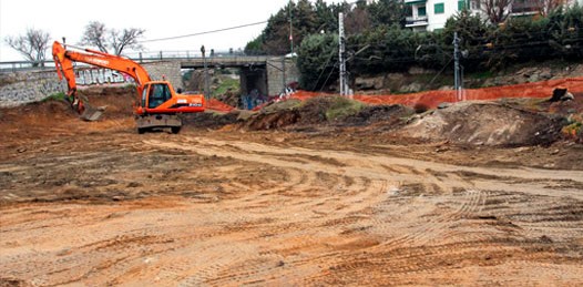 Las obras del parking disuasorio de La Navata avanzan a buen ritmo