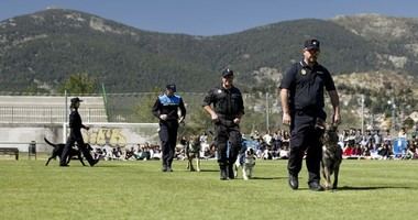 Exhibición en Cercedilla de la Unidad Canina de la Policía Local