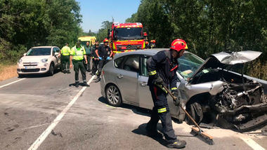 Seis heridos uno de ellos grave, tras sufrir un accidente de tráfico en San Lorenzo de El Escorial