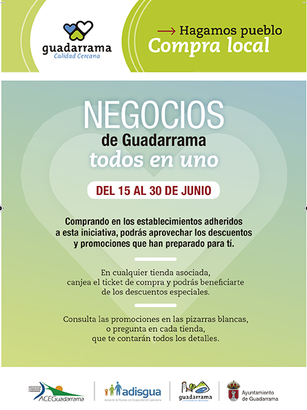 Los comercios de Guadarrama inician la campaña ‘Todos en uno’ con descuentos y promociones