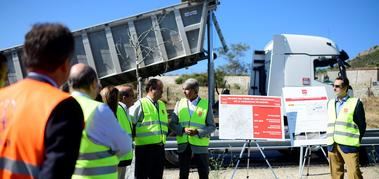 El Consejero de Transportes de la Comunidad de Madrid, Ángel Garrido, visitó las obras de mejora de la M-505