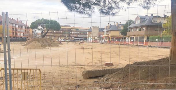 Obras de remodelación de la Plaza de Los Belgas