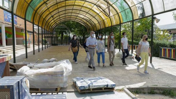 Avanzan las obras en colegios públicos de Majadahonda