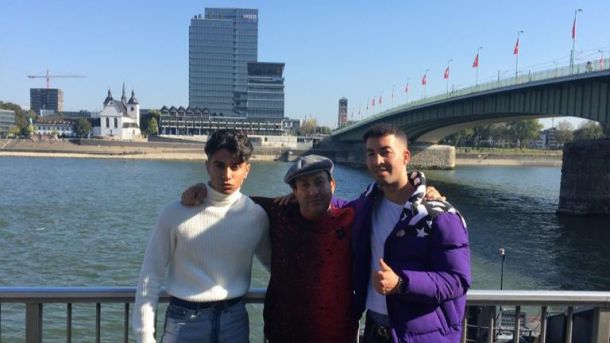 Leandro Mateos Hernández, El mehdi tahir y Jose Mateos Mariscal en la ciudad de Colonia (Alemania)