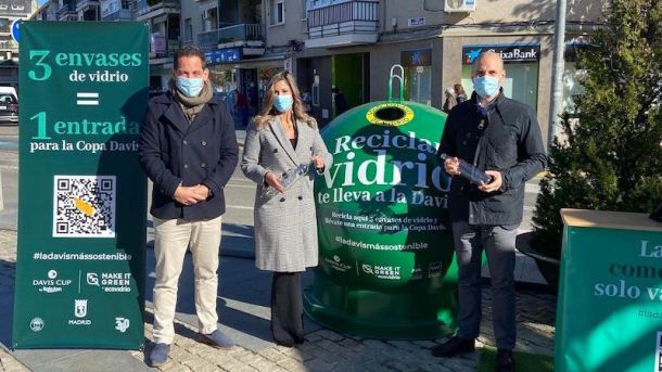 El Ayuntamiento de Majadahonda se suma a la campaña de Ecovidrio que ofrece entradas para la Copa Davis a cambio de reciclaje