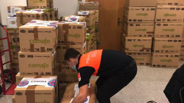 Boadilla sigue recogiendo alimentos y material higiénico-sanitario con destino a Ucrania