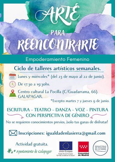 Galapagar pondrá en marcha un ciclo gratuito de 10 talleres para mujeres