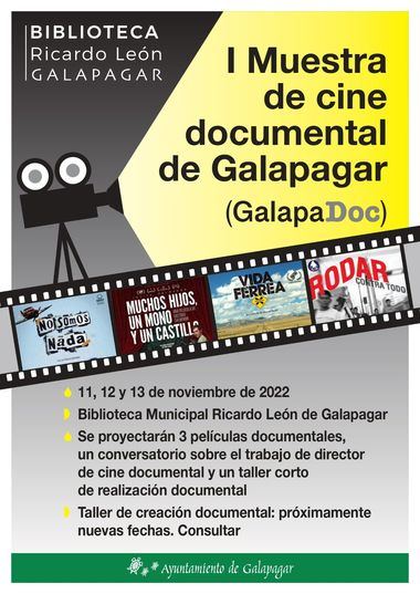 I Muestra de Cine Documental de Galapagar en la Biblioteca Ricardo León