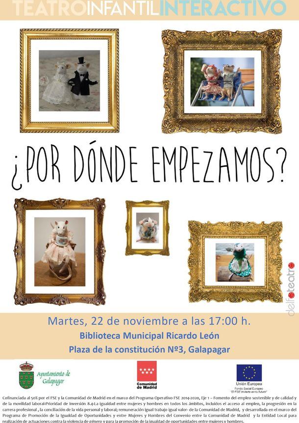 Teatro Infantil Interactivo en Galapagar: '¿Por dónde empezamos?'