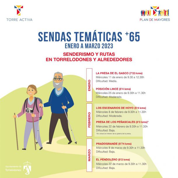 'Sendas temáticas' en Torrelodones y alrededores para enero, febrero y marzo