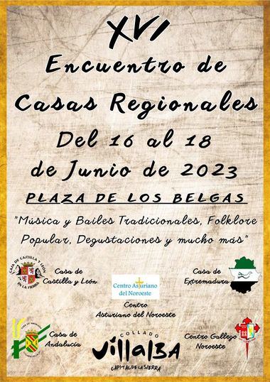 Folklore, bailes, cultura y gastronomía en el XVI Encuentro de Casas Regionales de Collado Villalba